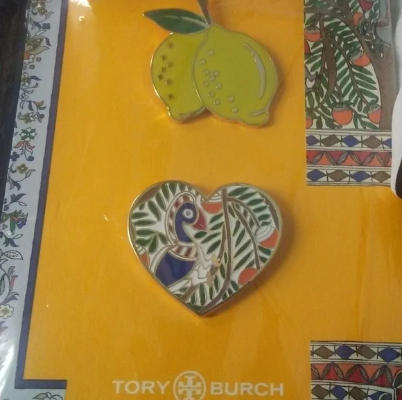 NEW! Tory Burch Ltd. Ed. Lapel Pins - Picture 1 of 3
